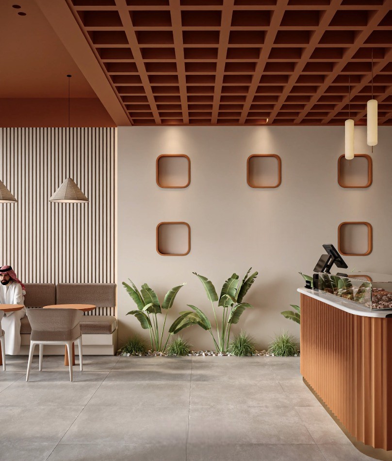 Elegant Bakery with Display Counter